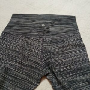 Lululemon Gray Striped Leggings